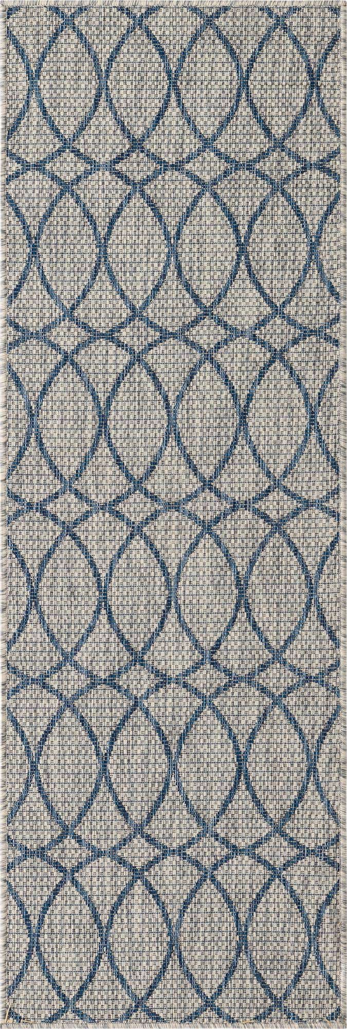 2' x 6' Easy-Clean Lattice Indoor / Outdoor Runner Rug