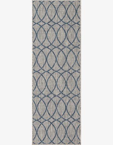 2' x 6' Easy-Clean Lattice Indoor / Outdoor Runner Rug
