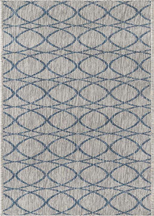 2' x 7' 10 Easy-Clean Trellis Indoor / Outdoor Runner Rug