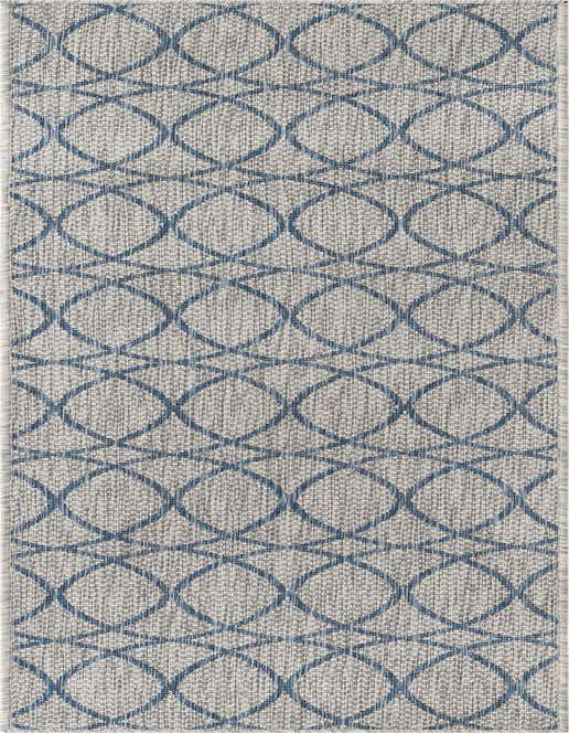 2' x 7' 10 Easy-Clean Trellis Indoor / Outdoor Runner Rug