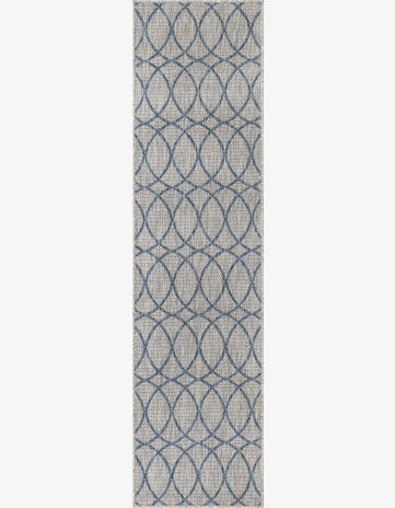 2' x 7' 10 Easy-Clean Trellis Indoor / Outdoor Runner Rug