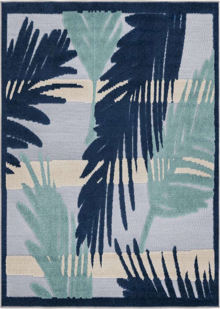 5' 3 x 5' 3 Easy-Clean Aruba Indoor / Outdoor Square Rug