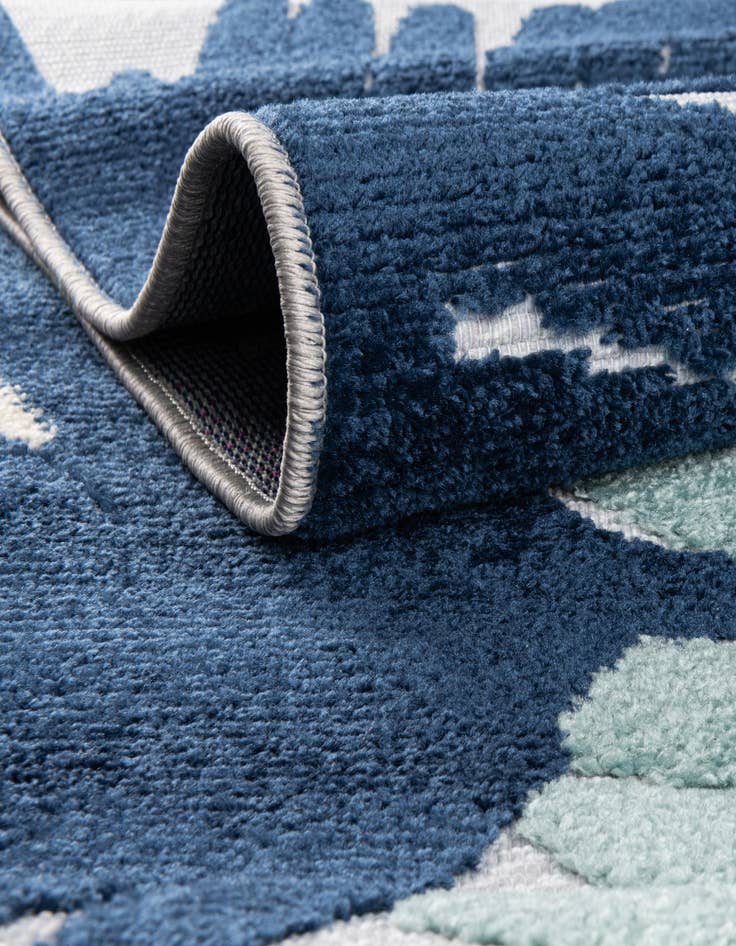 Detail image of 5' 3 x 5' 3  Washable Aruba Indoor / Outdoor Square Rug