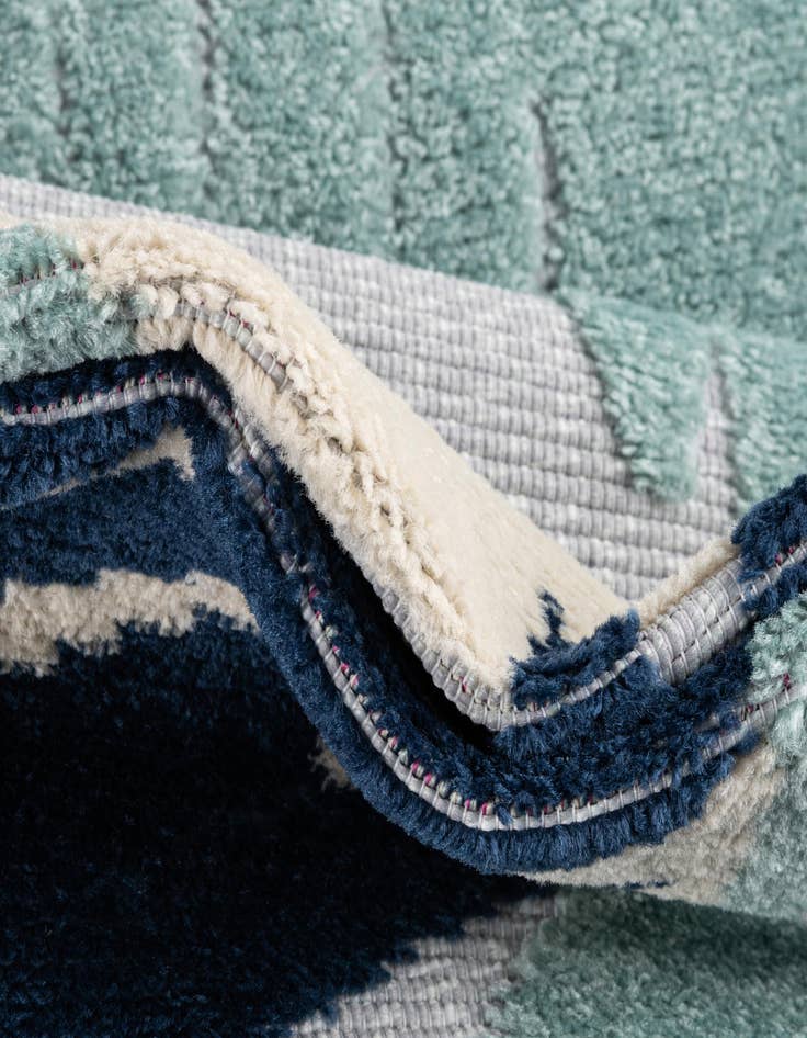 Detail image of 5' 3 x 5' 3  Washable Aruba Indoor / Outdoor Square Rug