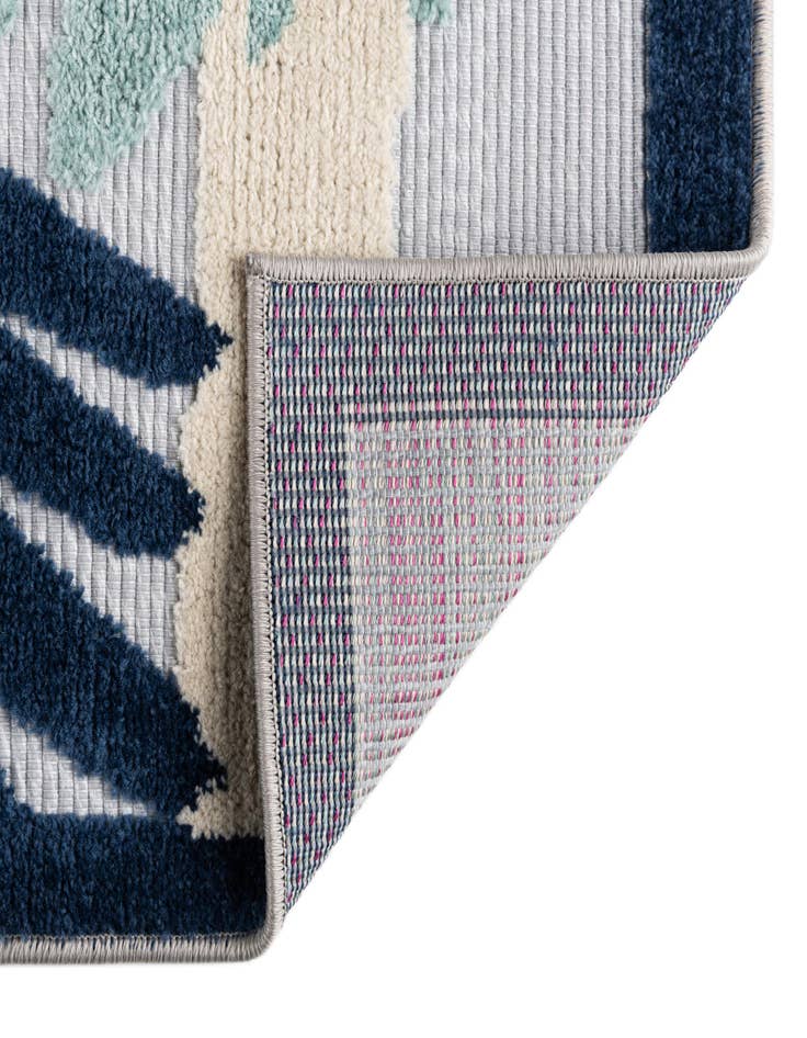 Detail image of 5' 3 x 5' 3  Washable Aruba Indoor / Outdoor Square Rug