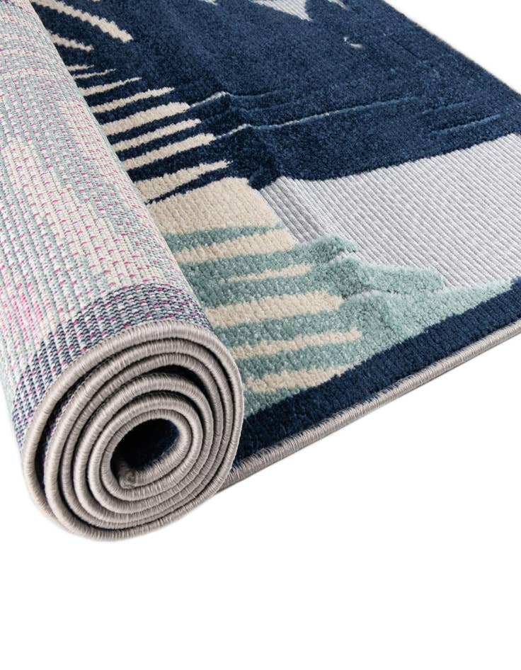 Detail image of 5' 3 x 5' 3  Washable Aruba Indoor / Outdoor Square Rug
