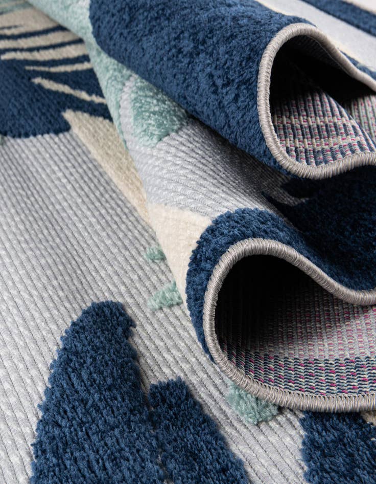 Detail image of 5' 3 x 5' 3  Washable Aruba Indoor / Outdoor Square Rug