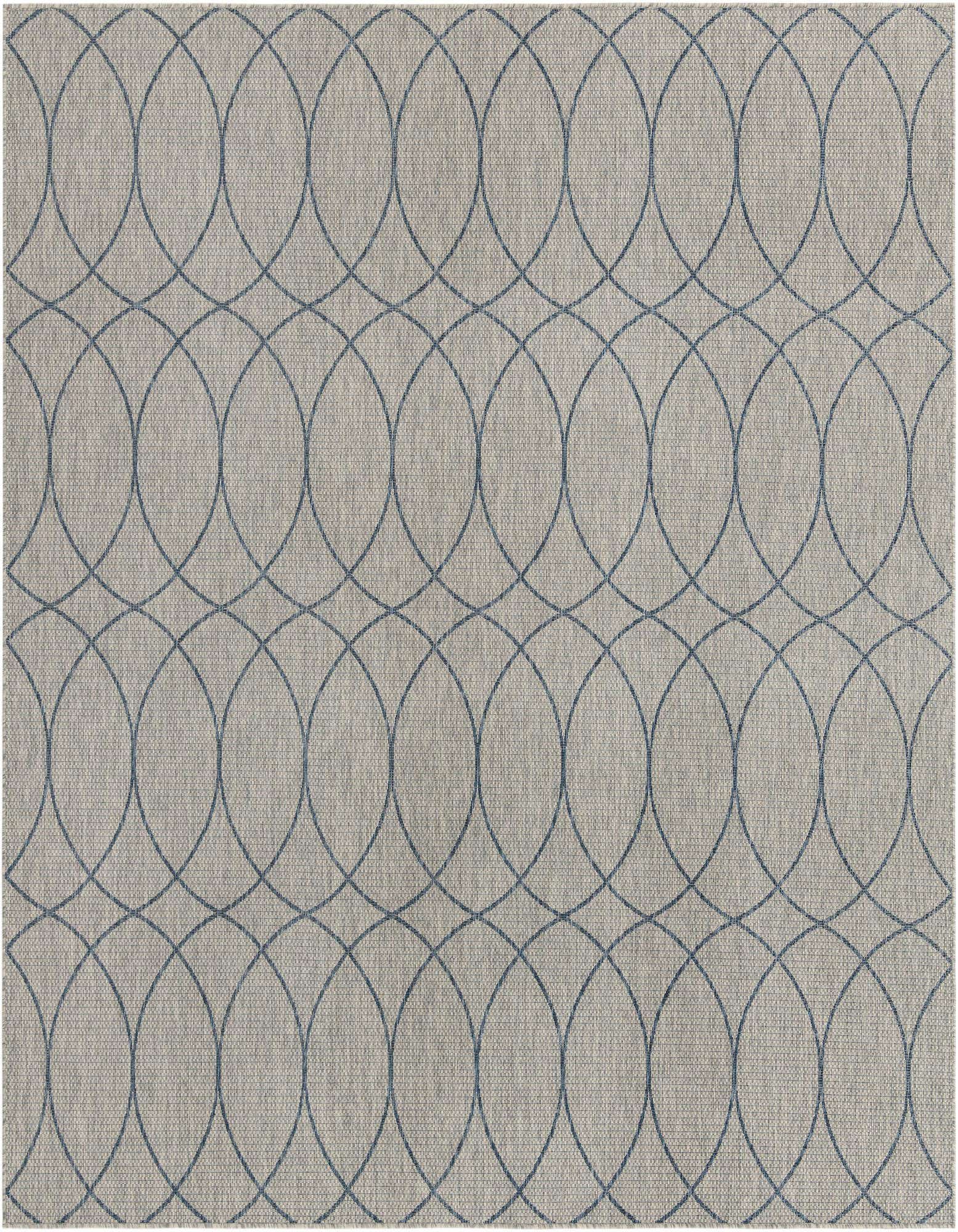 10' x 10' Easy-Clean Trellis Indoor / Outdoor Square Rug