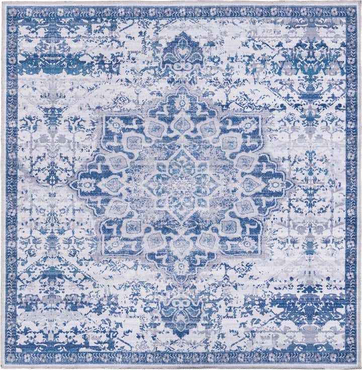 4' x 4' Washable Renaissance Square Rug