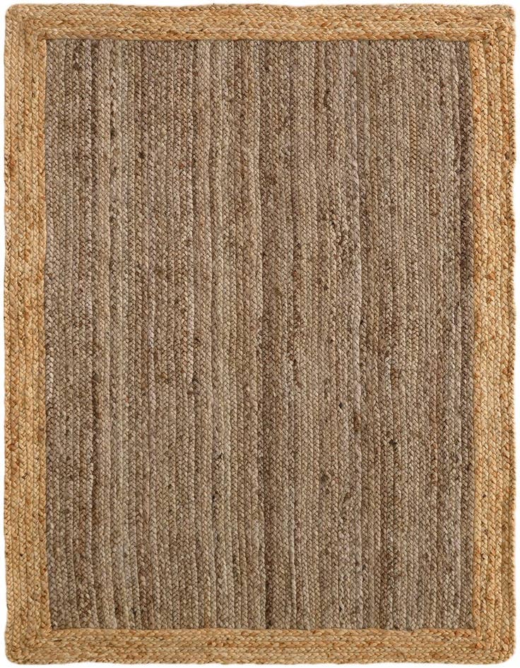 Detail image of 4' 1 x 6' 1 Handmade Braided Jute Rug