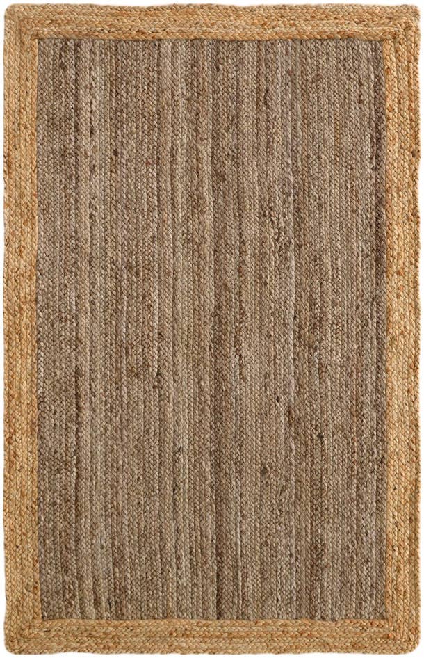 Detail image of 4' 1 x 6' 1 Handmade Braided Jute Rug