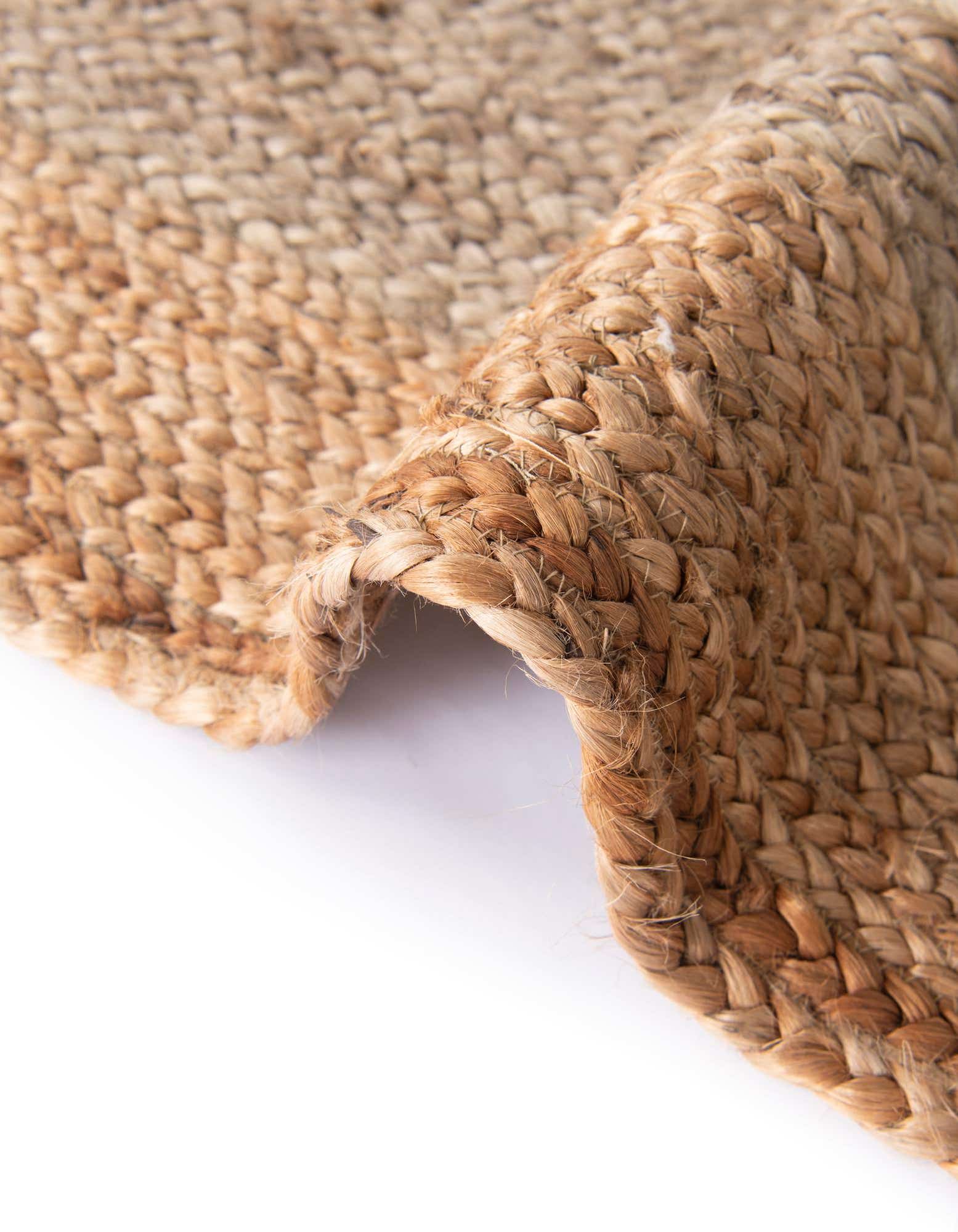 4' 1 x 6' 1 Handmade Braided Jute Rug
