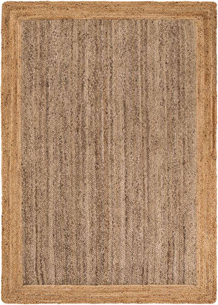 5' 3 x 8' Handmade Braided Jute Rug