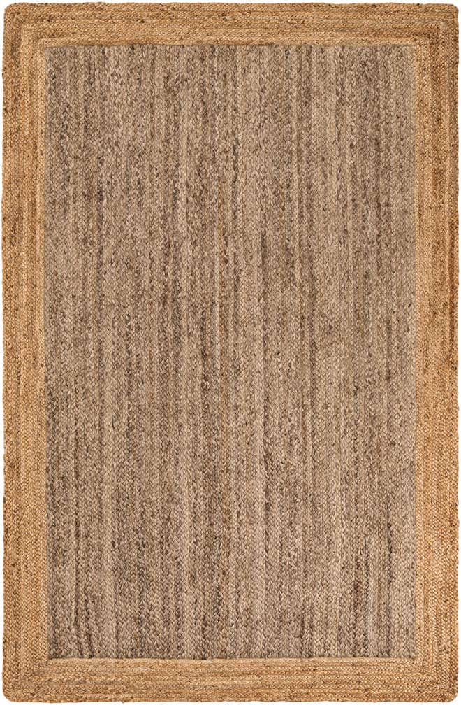 5' 3 x 8' Handmade Braided Jute Rug