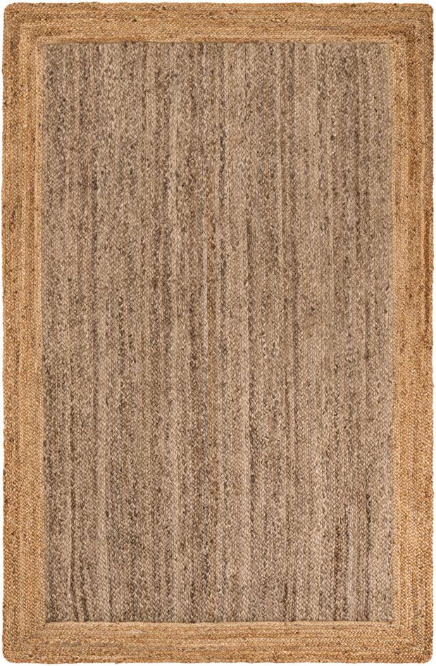 Detail image of 5' 3 x 8' Handmade Braided Jute Rug