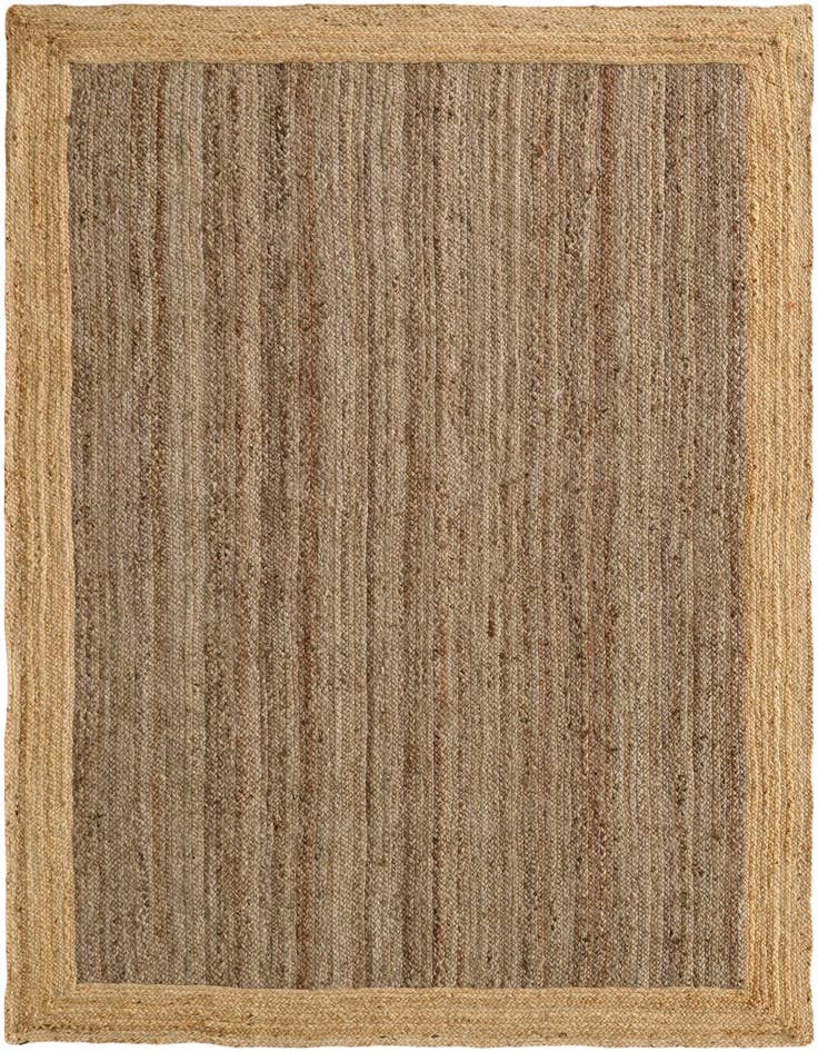 Detail image of 6' 1 x 9' Handmade Braided Jute Rug