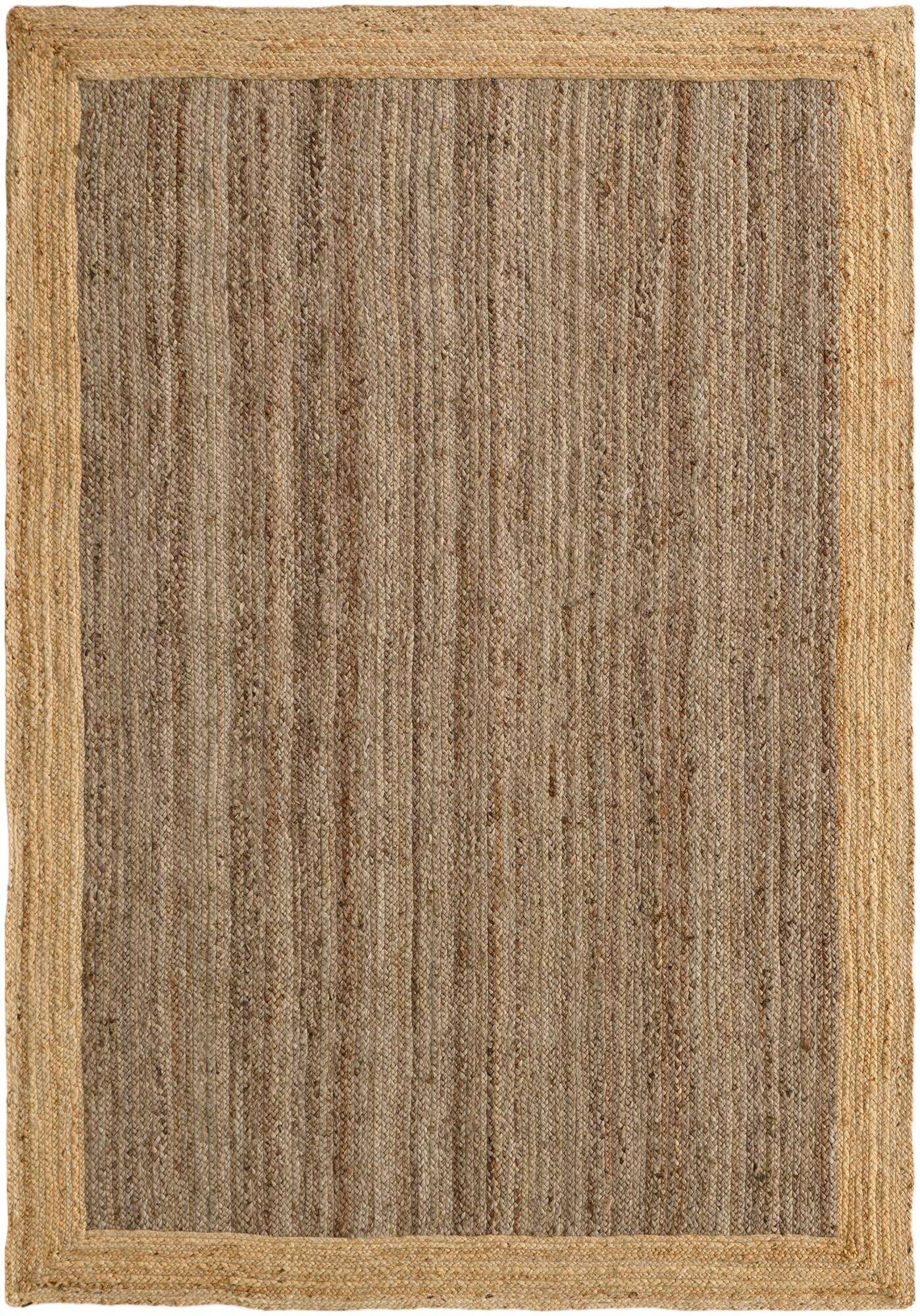 6' 1 x 9' Handmade Braided Jute Rug