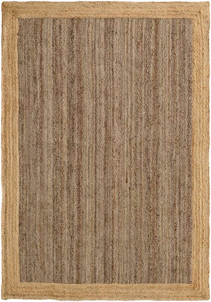 6' 1 x 9' Handmade Braided Jute Rug