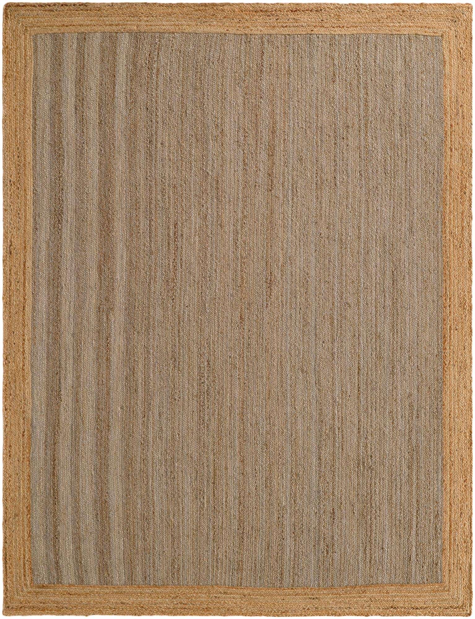 9' x 12' Handmade Braided Jute Rug