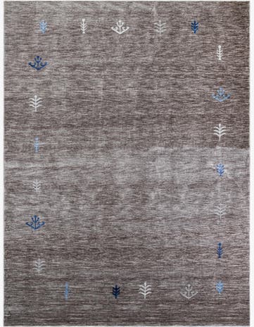 Gray Brown Gabbeh Rug