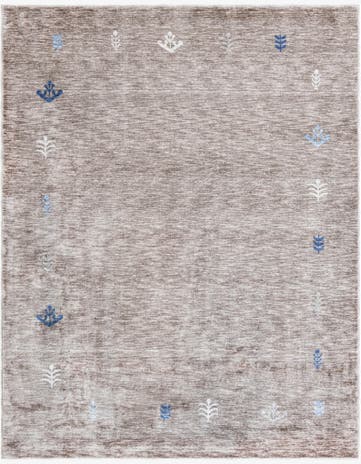 Gray Brown Gabbeh Rug