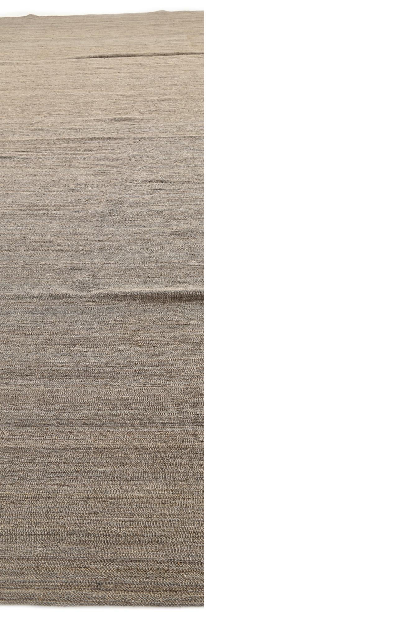 13' 8 x 16' Hand Woven Kilim Modern Wool Rug