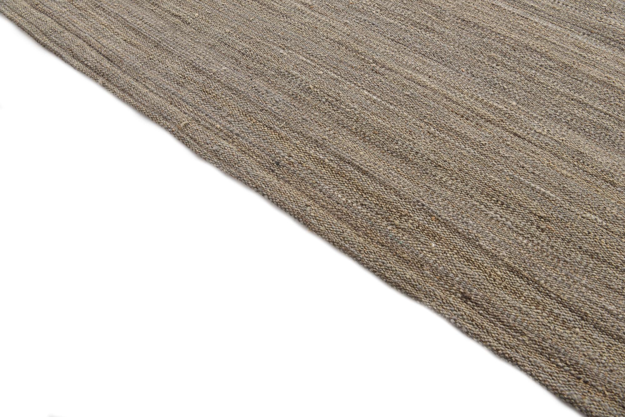 13' 8 x 16' Hand Woven Kilim Modern Wool Rug