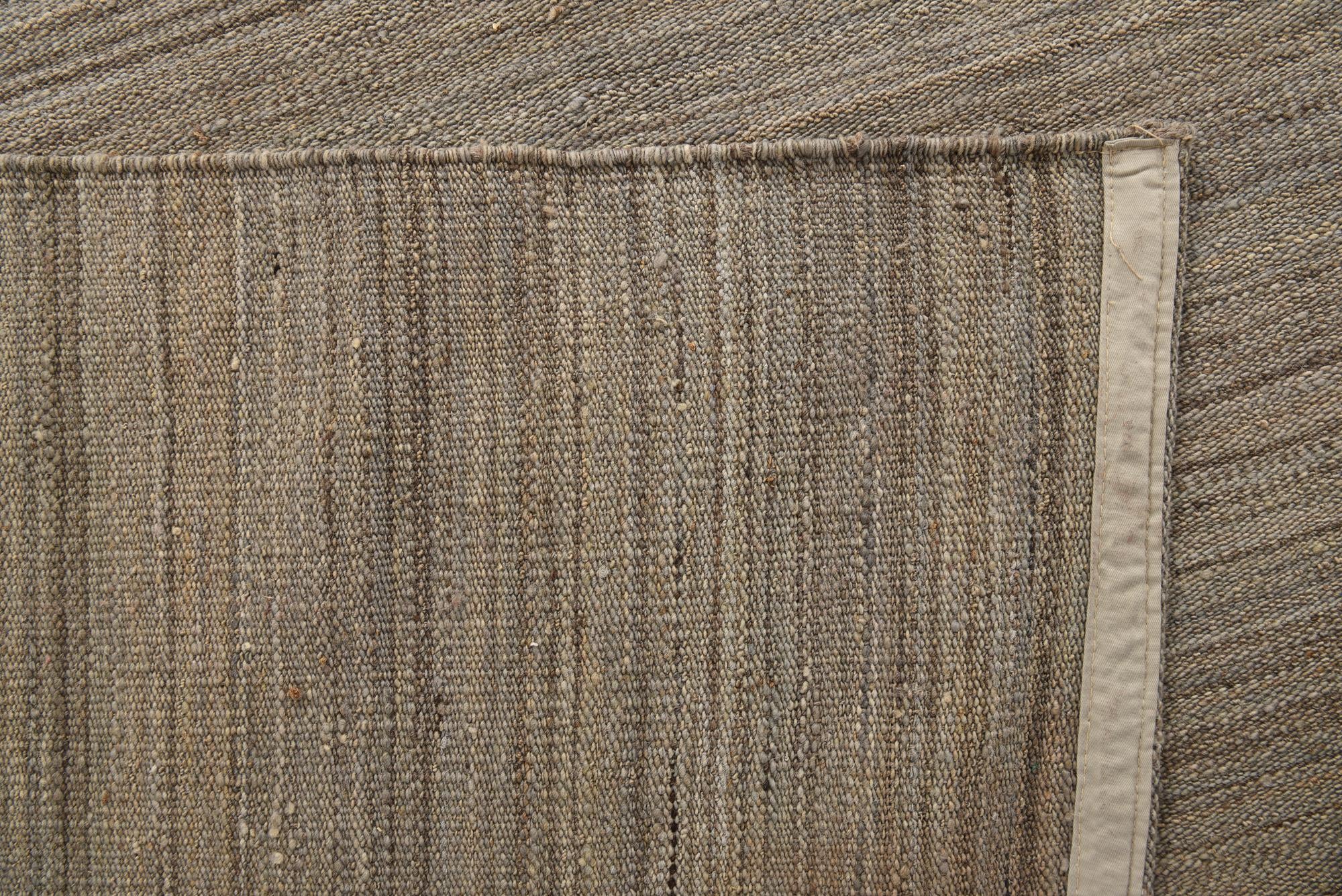 13' 8 x 16' Hand Woven Kilim Modern Wool Rug