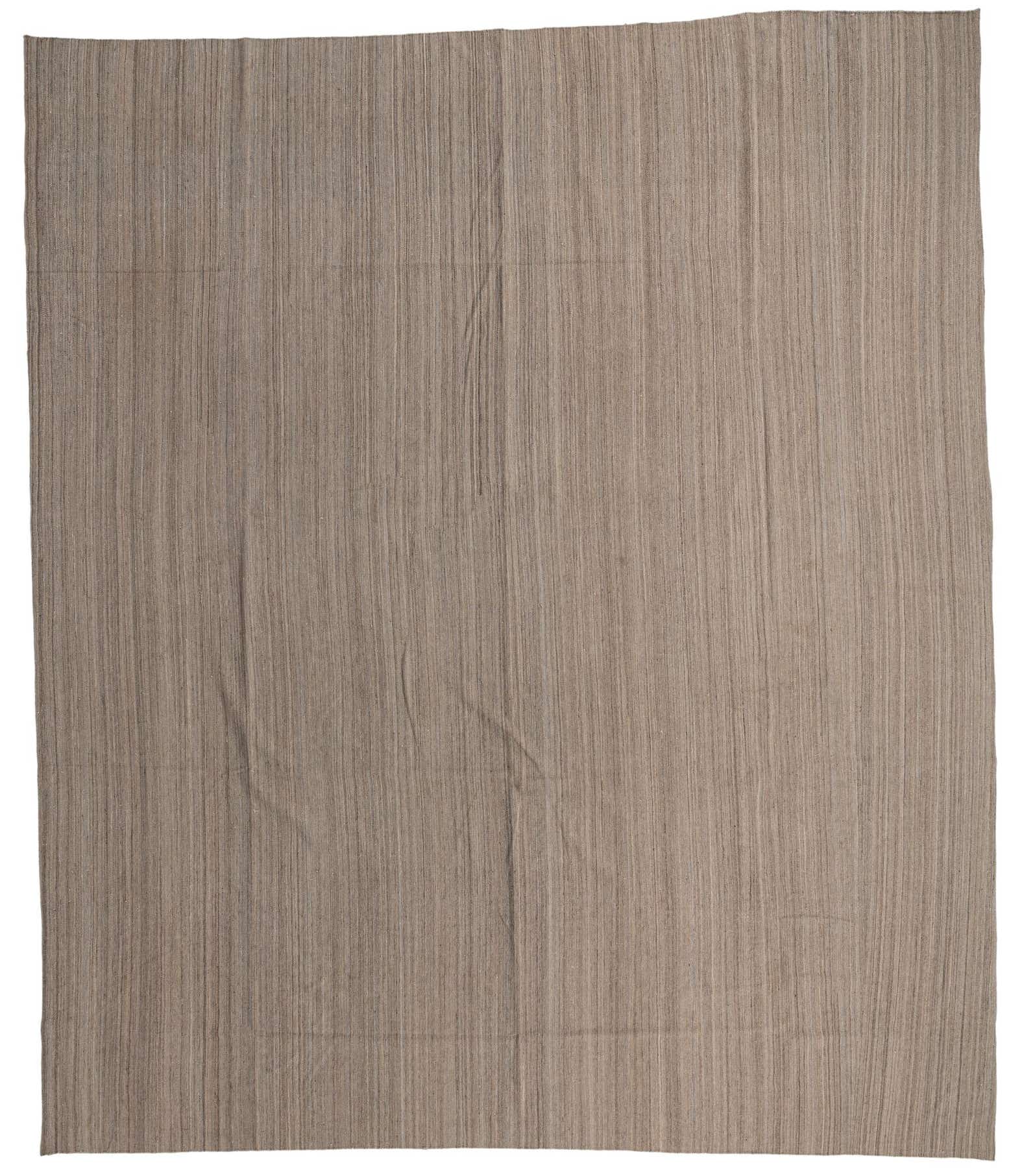 13' 8 x 16' Hand Woven Kilim Modern Wool Rug