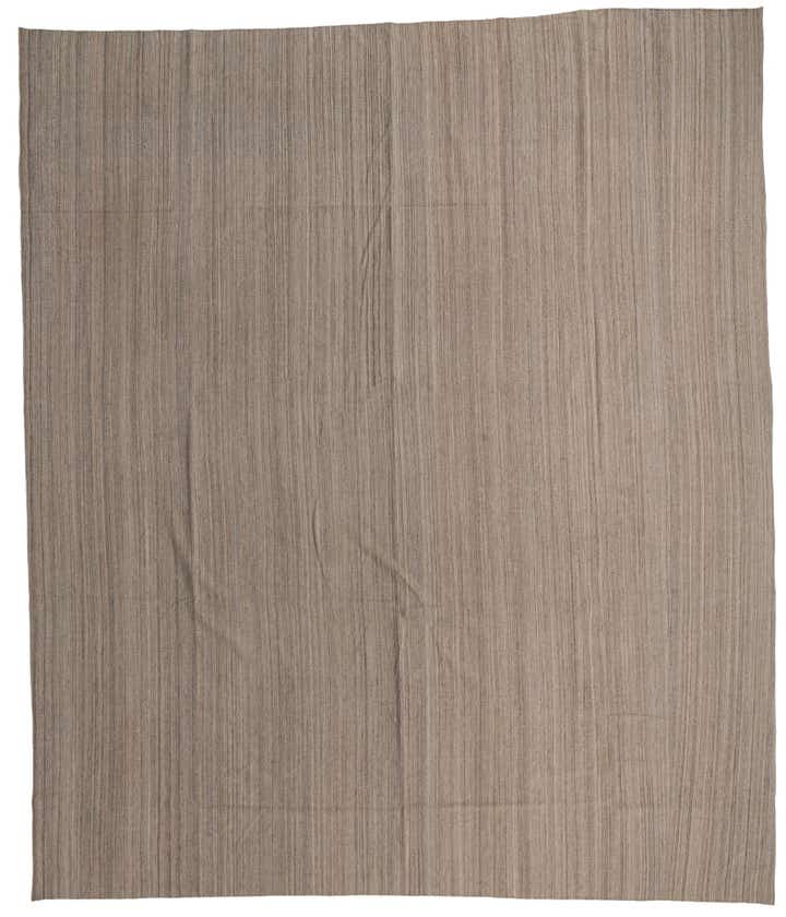 13' 8 x 16' Hand Woven Kilim Modern Wool Rug