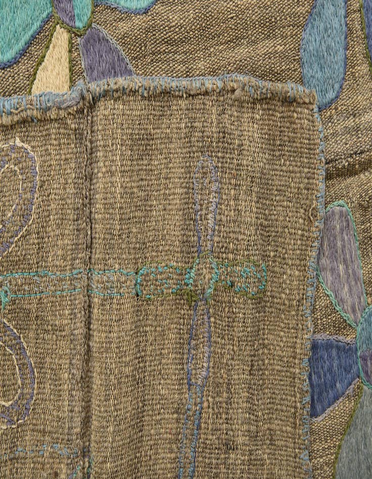Detail image of 3' 9 x 5' 2  Hand Woven Kilim Suzani Wool Rug