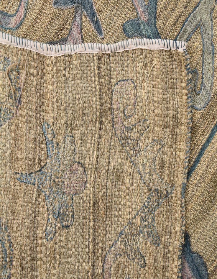 Detail image of 5' 2 x 6' 5  Hand Woven Kilim Suzani Wool Rug