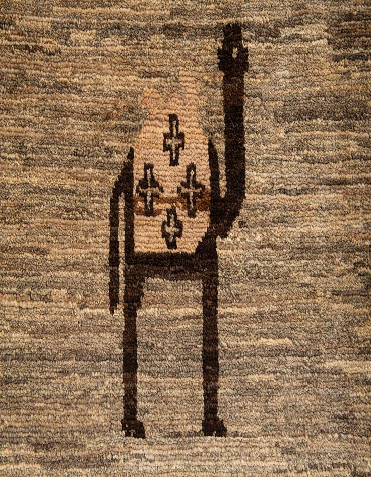 Detail image of 5' 6 x 7' 11  Hand Knotted Modern Ziegler Rug