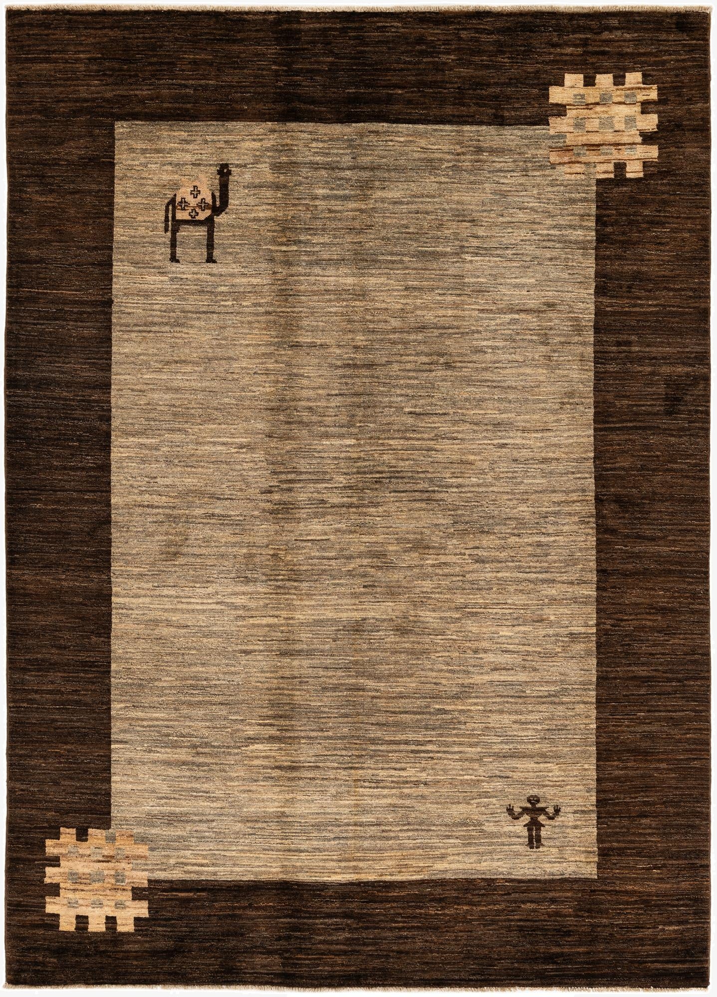 5' 6 x 7' 11  Hand Knotted Modern Ziegler Rug