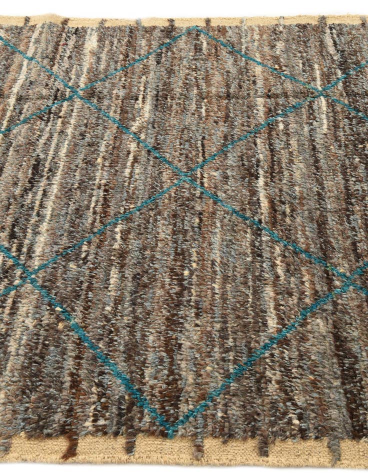 Detail image of 5' 3 x 8' 6  Hand Knotted Moroccan Wool Rug