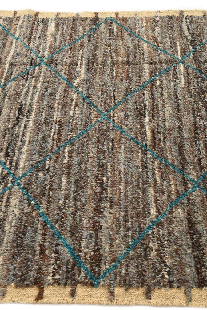 5' 3 x 8' 6 Hand Knotted Moroccan Wool Rug