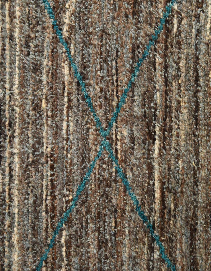 Detail image of 5' 3 x 8' 6  Hand Knotted Moroccan Wool Rug