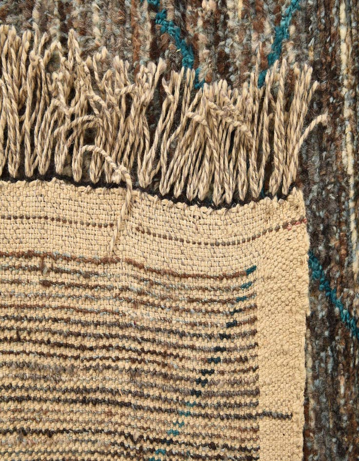 Detail image of 5' 3 x 8' 6  Hand Knotted Moroccan Wool Rug