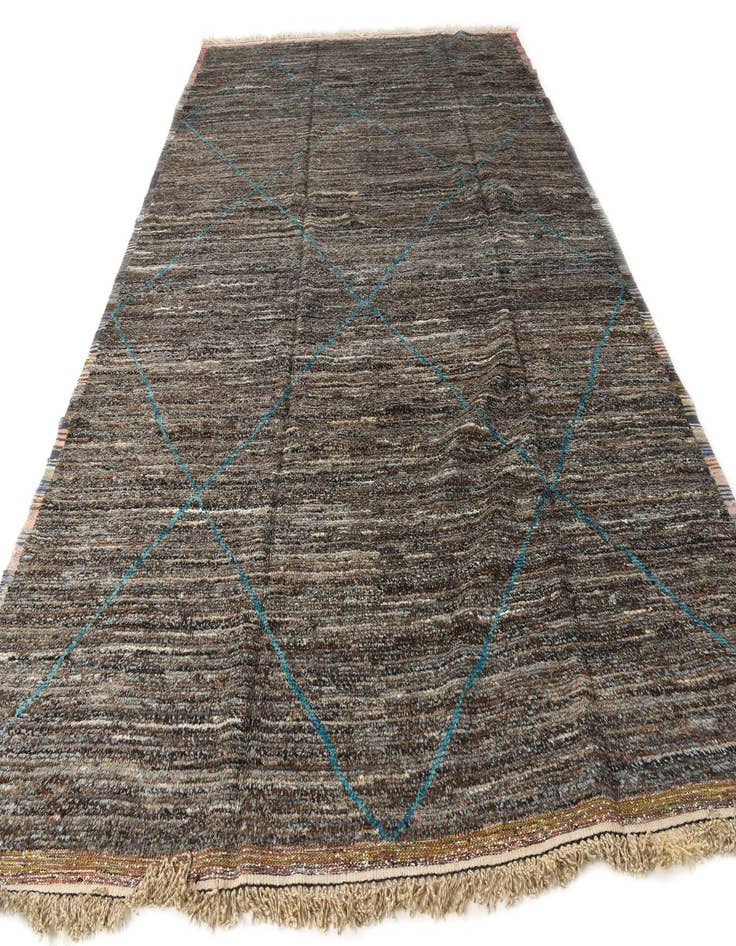 Detail image of 9' 10 x 14' 3  Hand Knotted Moroccan Wool Rug