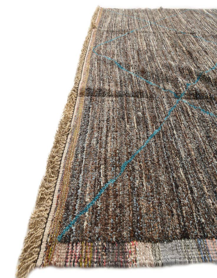 Detail image of 9' 10 x 14' 3  Hand Knotted Moroccan Wool Rug
