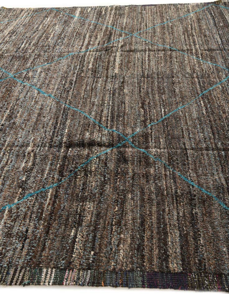 Detail image of 9' 10 x 14' 3  Hand Knotted Moroccan Wool Rug