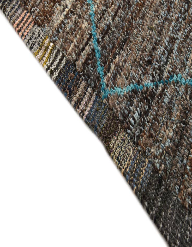 Detail image of 9' 10 x 14' 3  Hand Knotted Moroccan Wool Rug