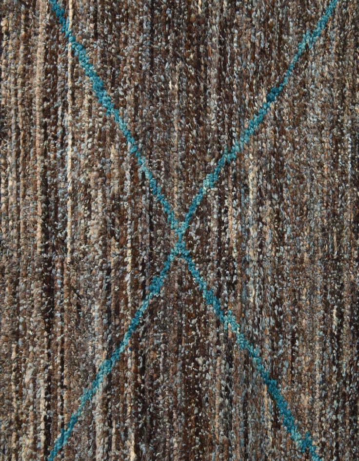 Detail image of 9' 10 x 14' 3  Hand Knotted Moroccan Wool Rug