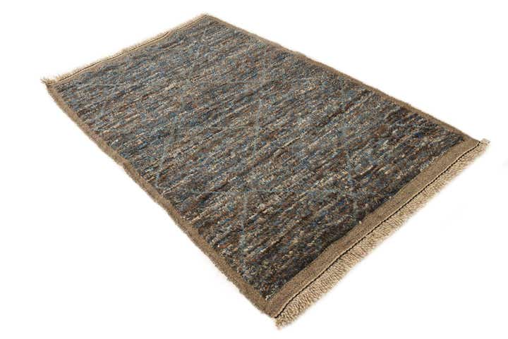 4' 2 x 6' 8 Hand Knotted Moroccan Wool Rug