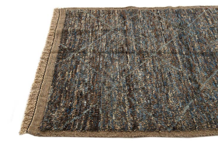 Detail image of 4' 2 x 6' 8 Hand Knotted Moroccan Wool Rug