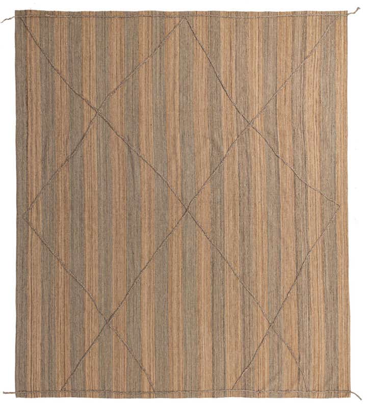 11' 5 x 13' Hand Knotted Moroccan Wool Rug