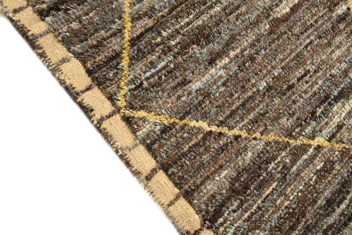 6' 3 x 9' 8 Hand Knotted Moroccan Wool Rug