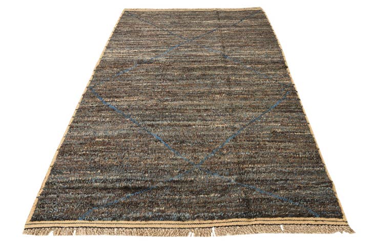 Detail image of 5' 5 x 8' 7 Hand Knotted Moroccan Wool Rug
