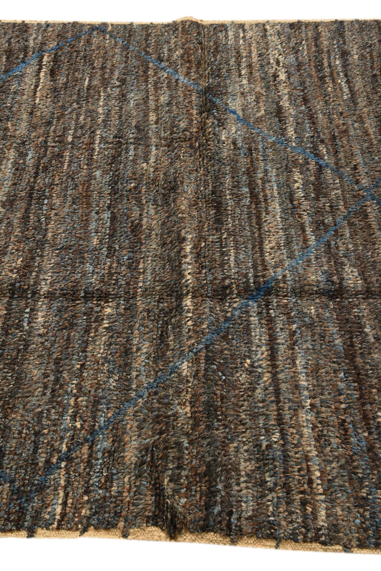 5' 5 x 8' 7 Hand Knotted Moroccan Wool Rug