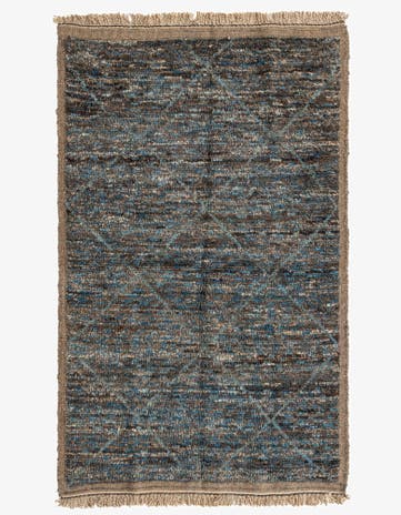 4' 2 x 6' 8 Hand Knotted Moroccan Wool Rug